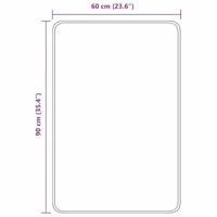 VidaXL Antislip badmat paars 60 x 90 cm pp - thumbnail