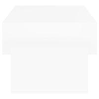 Salontafel 105x55x32 cm bewerkt hout wit - thumbnail