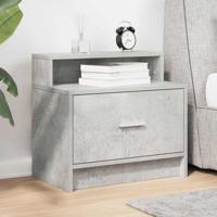 Nachtkastje met lade 51x31x47 cm betongrijs - thumbnail