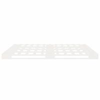 Bedframe zonder matras massief grenenhout wit 180x200 cm - thumbnail