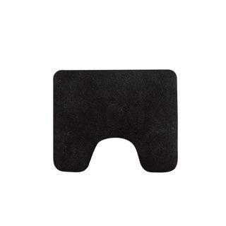 Toiletmat Zwart Caen 60X50cm Toiletmat Zwart Caen 60X50cm