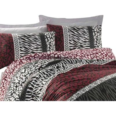 Beddengoedset - 1 dekbedovertrek 220 x 240 cm + 2 kussenslopen 60 x 60 cm - 100% versterkt katoen - Rood