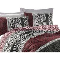 Beddengoedset - 1 dekbedovertrek 220 x 240 cm + 2 kussenslopen 60 x 60 cm - 100% versterkt katoen - Rood - thumbnail