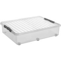 Sunware Q-line rollerbox 60 liter transp/metaal - thumbnail