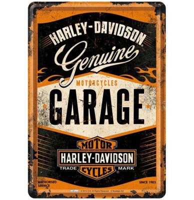 Harley-Davidson Genuine Garage Metalen Postkaart