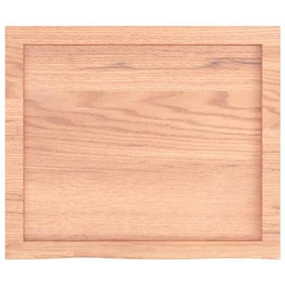 Tafelblad 60x50x(2-4) cm behandeld massief eikenhout lichtbruin Tafelblad 60x50x(2-4) cm behandeld massief eikenhout lichtbruin