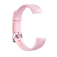 Children Silicone Twilled Wrist Strap for FITBIT ACE (Pink) - thumbnail