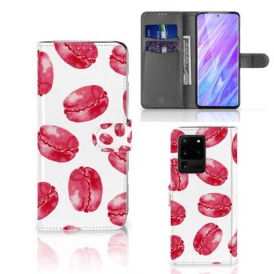 Samsung Galaxy S20 Ultra | Book Cover | Pink Macarons