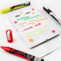 Krijtstift Uni-ball chalk rond 1.8-2.5mm wit 4 stuks - thumbnail