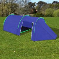 VidaXL Tent 4-persoons marineblauw en groen - thumbnail