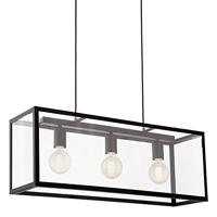 Eglo Hanglamp 3 lichts zw/helder &apos;charterhouse&apos; - thumbnail