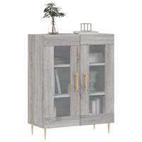 Dressoir 69,5x34x90 cm bewerkt hout grijs sonoma eikenkleurig - thumbnail