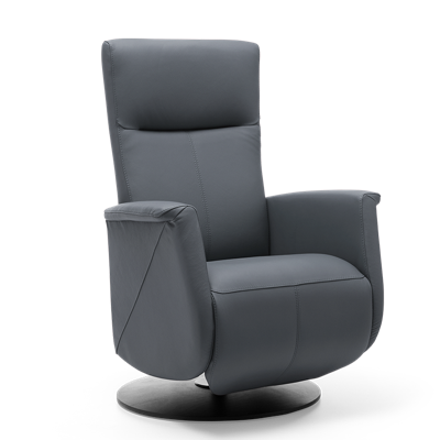 Relaxstoel Toscana Donkerblauw Leer