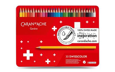 Kleurpotloden Caran d&apos;Ache Swisscolor aquarel 30 stuks assorti