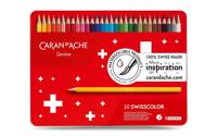 Kleurpotloden Caran d&apos;Ache Swisscolor aquarel 30 stuks assorti - thumbnail