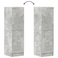 Keukenkast 38x41,5x131,5 cm bewerkt hout betongrijs - thumbnail