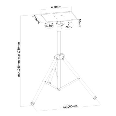 Neomounts NS-FS200BLACK Laptopstandaard In hoogte verstelbaar, Kantelbaar Neomounts NS-FS200BLACK Laptopstandaard In hoogte verstelbaar, Kantelbaar