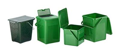 Rotho groenafvalemmer 7l donkergroen