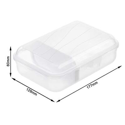 Rotho fun lunchbox met verdeelschotje 0.9l transparant