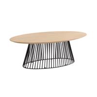 Kave Home Salontafel Leska 120 x 65cm - Naturel - Rond - thumbnail