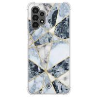 Samsung Galaxy A13 4G shockproof hoesje - Marmer blauw - thumbnail