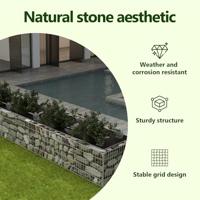 Gabion plantenbak verhoogd 360x90x50 cm staal - thumbnail