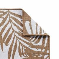 VidaXL Buitenkleed omkeerbaar 80x150 cm bruin en wit - thumbnail