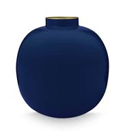 Pip Studio Vaas Metaal Blauw 23cm - thumbnail