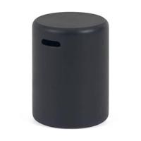 Kave Home - Taimi outdoor voetensteun van beton met zwarte afwerking Ø - thumbnail