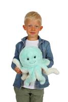 Octopus knuffel - GIPSY TOYS - Blauw, 32 cm - thumbnail