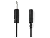 Nedis Stereo-Audiokabel | 3,5 mm Male | 6,35 mm Female | 0.2 m | 1 stuks - CAGB22550BK02 CAGB22550BK02 - thumbnail