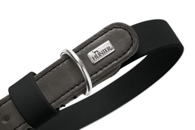 HUNTER Hondenhalsband Wolmar, zwart/grijs, Maat: 60