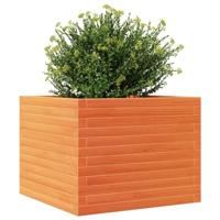 Plantenbak 60x60x46 cm massief grenenhout wasbruin - thumbnail