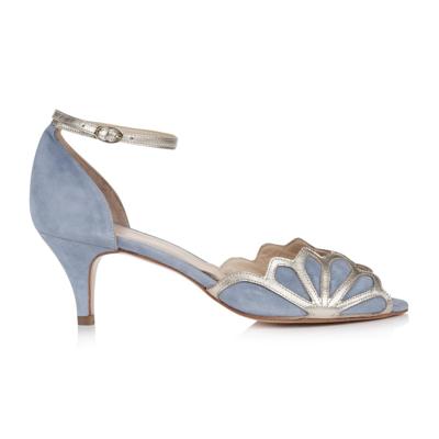 Rachel Simpson Isadora Dusky Blue Bruidsschoenen | Maat: 37
