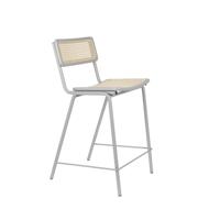 Zuiver Jort barkruk H65 grey/natural - thumbnail