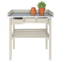 Esschert Design tuinwerktafel met lades (wit) cf29w - thumbnail
