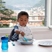 Chicco maaltijdset junior 33 x 34 cm blauw 3-delig - thumbnail