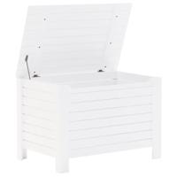 Opbergbox met deksel RANA 100x49x54 cm massief grenenhout wit - thumbnail