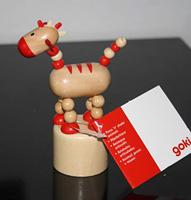 Goki druk en schud wilde dieren figuur - thumbnail