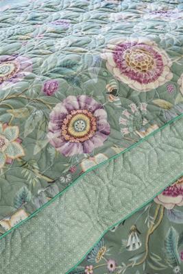 Pip Studio Pip Studio Viva Las Flores Quilt Green 150x200 cm