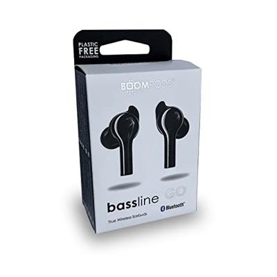 Boompods Bassline GO In Ear oordopjes Bluetooth Zwart Headset, Volumeregeling, Bestand tegen zweet, Touchbesturing