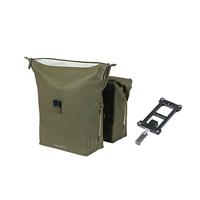 Dubbele fietstas Basil SoHo Nordlicht MIK 41 liter 15 x 31 x 38 cm - Moss Green - thumbnail