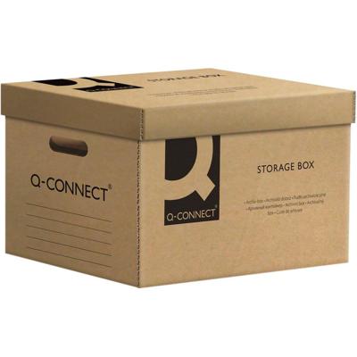 Q-CONNECT containerdoos, met deksel, formaat: 51,5 x 30,5 x 35 cm, grijs Q-CONNECT containerdoos, met deksel, formaat: 51,5 x 30,5 x 35 cm, grijs