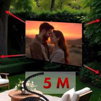 Maclean projectiescherm, 84", 175x131cm, 25mm 4:3 frame, spanhaken, MC-166 - thumbnail