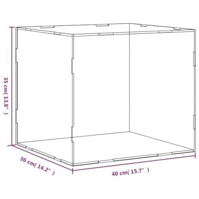VidaXL Displaybox transparant 40x36x35 cm acryl