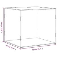 VidaXL Displaybox transparant 40x36x35 cm acryl - thumbnail