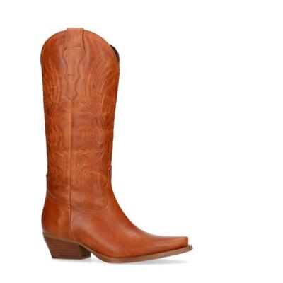 Sacha leren cowboylaarzen cognac