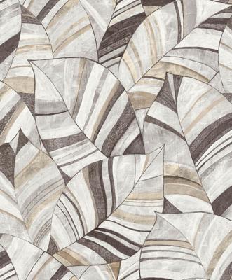 Decoprint Serenity - Native Leaves Greige - SY27560