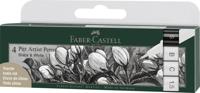 Faber Castell FC-167151 Tekenstift Faber-Castell Set Pitt Artist Pen Zwart En Wit - thumbnail