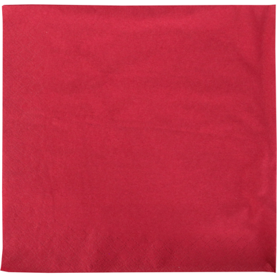Servet | 1/4 vouw | 2-laags | 40x40cm | cellulose | bordeaux | 1500 stuks